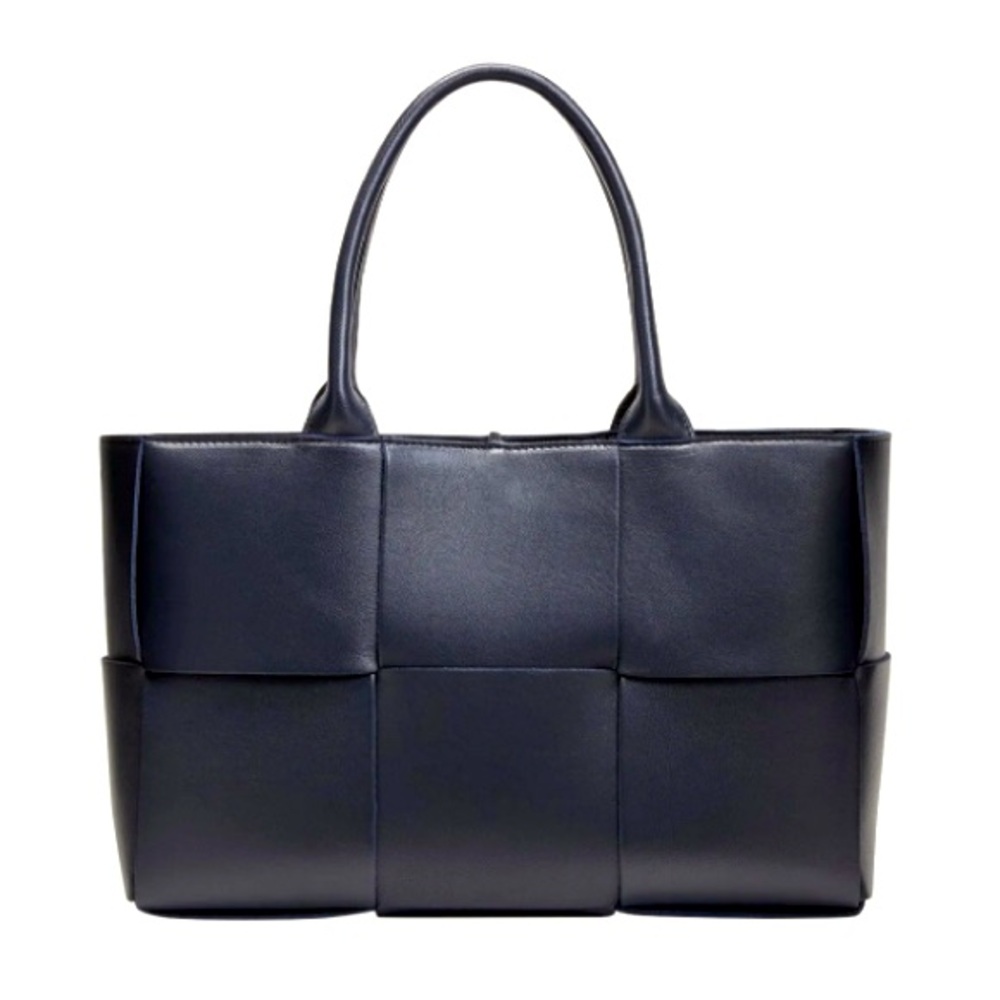 NWT! Black Faux Leather Tote Bag